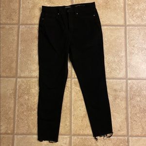 Banana republic black crop jeans